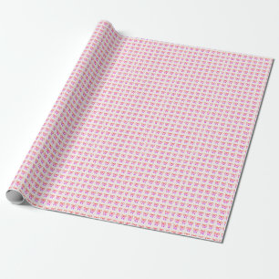 Cool Trendy Pink Wotercolor Greasy Wrapping Paper