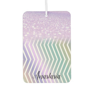 Cool Trendy Purple Glitter Car Air Freshener