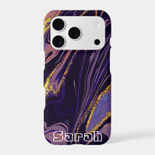 Cool Trendy Purple Marble Case-Mate iPhone Case