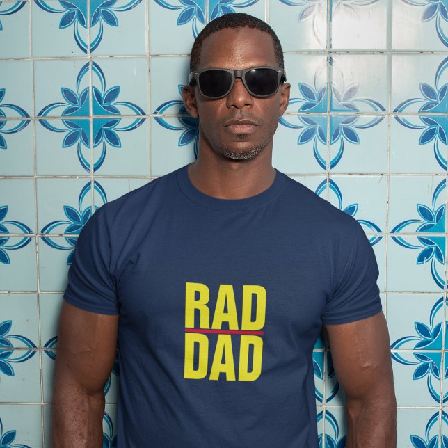 Cool Trendy RAD DAD | Father's Day T-Shirt (Creator Uploaded)