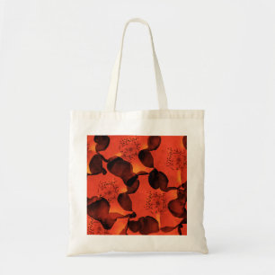 Cool, trendy, unique digital art of flower pattern tote bag