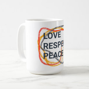 Cool, trendy, urban graphic design of a saying coffee mug