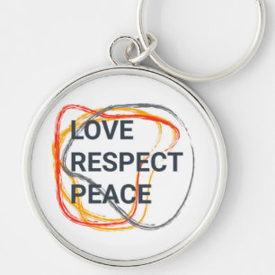 Cool, trendy, urban graphic design of a saying key ring