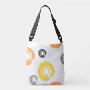 Cool, trendy, urban, modern paint brush art crossbody bag