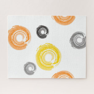 Cool, trendy, urban, modern paint brush art jigsaw puzzle