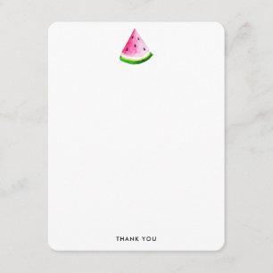 Cool Trendy Watercolor Watermelon Thank You Card