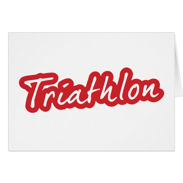 Cool Triathlon design (Front Horizontal)