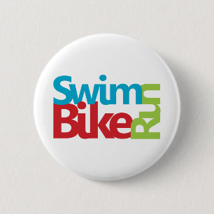 Cool Triathlon design 6 Cm Round Badge