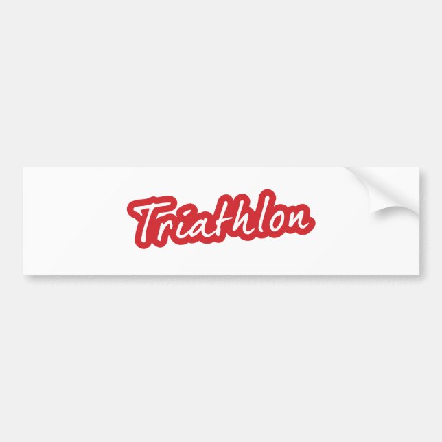 Cool Triathlon design Bumper Sticker (Front)