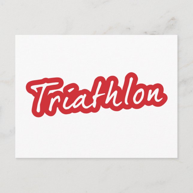 Cool Triathlon design Postcard (Front)