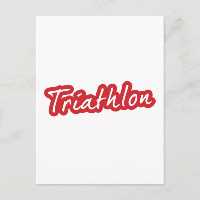 Cool Triathlon design Postcard (Front)