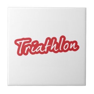 Cool Triathlon design Tile