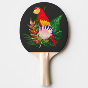 Cool Tropical Bird Ping Pong Paddle