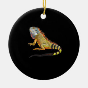 Cool Tropical Iguana Lizard, Pet Gift Ceramic Ornament
