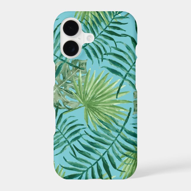 Cool Tropical Palm Leaves design Phone Case (Back)