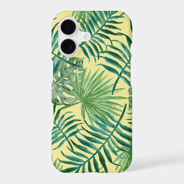 Cool Tropical Palm Leaves design Phone Case (Back)