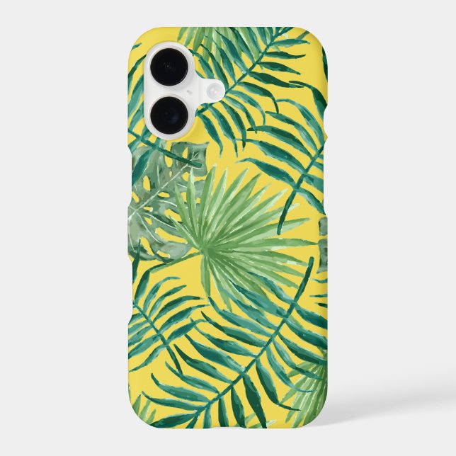 Cool Tropical Palm Leaves design Phone Case (Back)