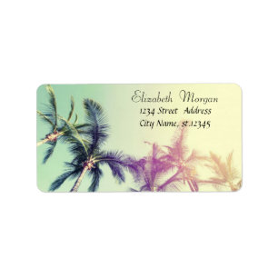 Cool Tropical, Palms Label