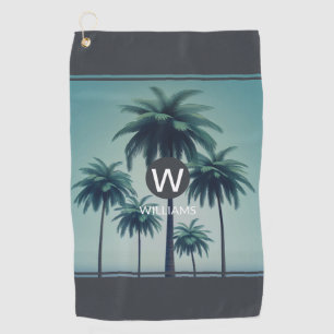 Cool Tropical Personalised Golf Towel