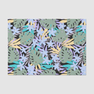 Cool Tropical Theme Pattern Floral Botanical Tissue Paper