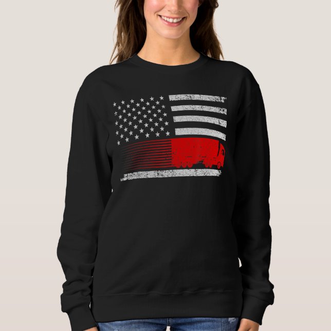 Cool Truck Design For Men Women Trucker Vehicle Tr Sweatshirt (Front)
