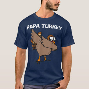 Cool Turkey Design For Men Dad Forest Wild Animal  T-Shirt