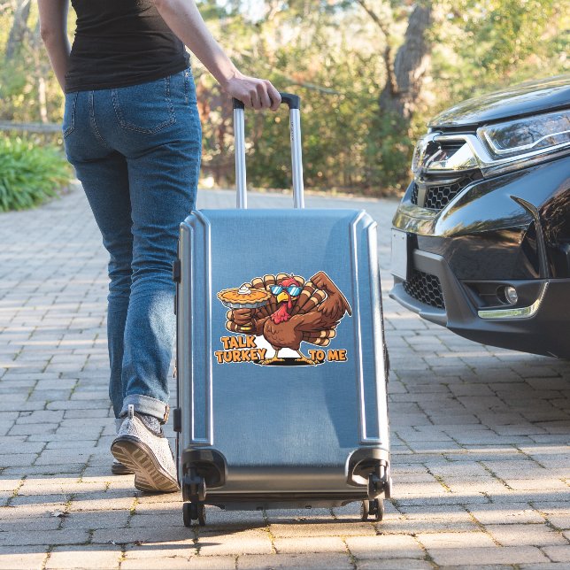 Cool Turkey Thanksgiving Funny Classic T-Shirt_1.p (Suitcase Insitu)
