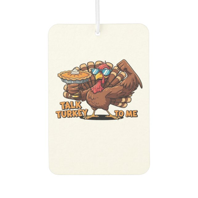 Cool Turkey Thanksgiving Funny Classic T-Shirt_1.p Car Air Freshener (Front)