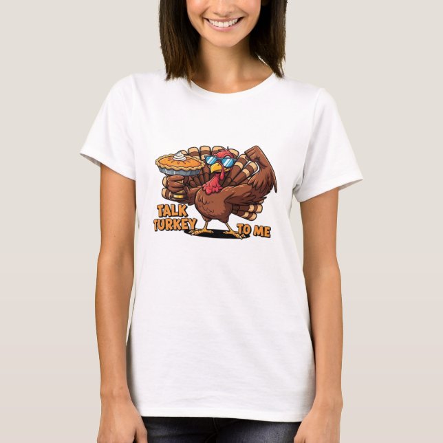 Cool Turkey Thanksgiving Funny Classic T-Shirt_1.p T-Shirt (Front)