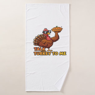 Cool Turkey Thanksgiving Funny Classic T-Shirt.png Bath Towel