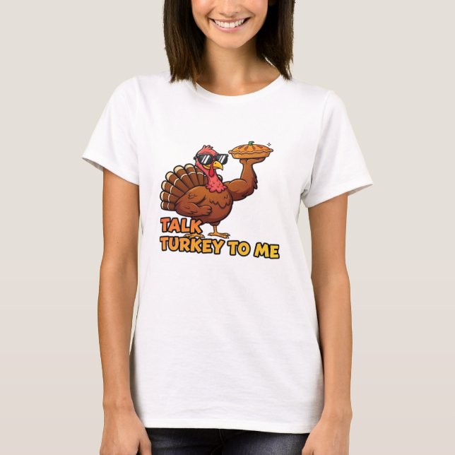 Cool Turkey Thanksgiving Funny Classic T-Shirt.png T-Shirt (Front)