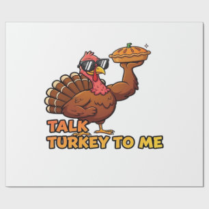 Cool Turkey Thanksgiving Funny Classic T-Shirt.png Wrapping Paper