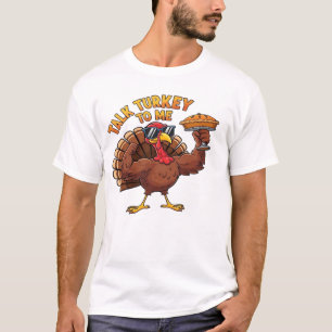 Cool Turkey Thanksgiving Funny Oversized T-Shirt.p T-Shirt
