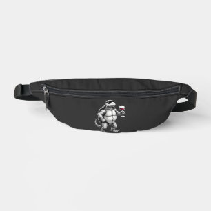 cool turtle drinking red wine art print_1 (3) bum bags
