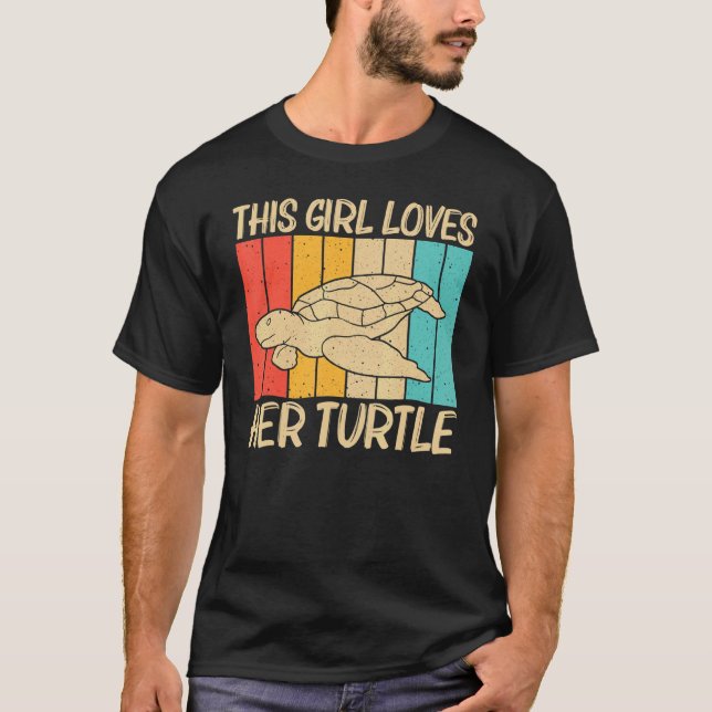 Cool Turtle For Girls Women Sea Turtle Aquatic Ani T-Shirt (Front)