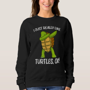 Cool Turtle For Men Women Dabbing Sea Tortoise She Sweatshirt