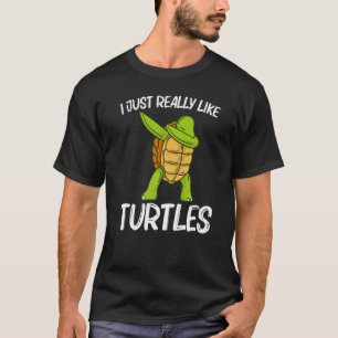 Cool Turtle For Men Women Dabbing Sea Tortoise She T-Shirt