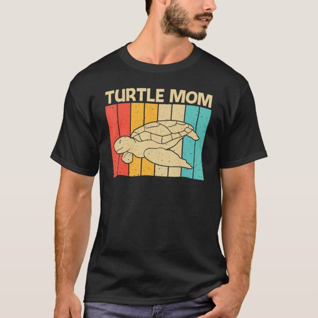 Cool Turtle For Mum Mother Sea Turtle Aquatic Anim T-Shirt (Front)