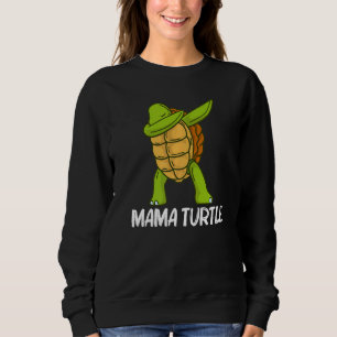 Cool Turtle For Women Mum Dabbing Sea Tortoise She Sweatshirt