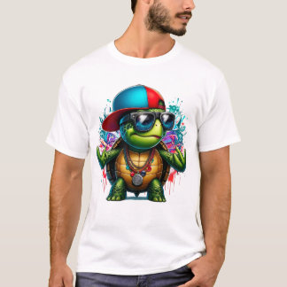 cool turtle hip hop  T-Shirt
