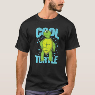 Cool Turtle Reptile Water Back Shell T-Shirt