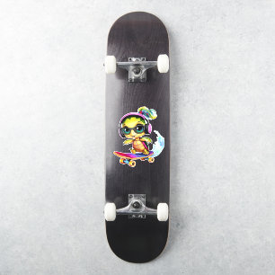 Cool Turtle Skateboarding Sticker
