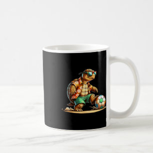 Cool Turtle Soccer Player With Sungles  Coffee Mug