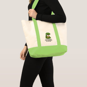 Cool Turtle Sticker Tote Bag