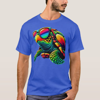 Cool Turtle with Sunglasses Fun Kid Youth Summer T-Shirt