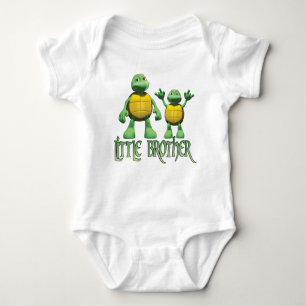 Cool Turtles Little Brother Baby Bodysuit