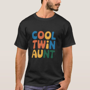 Cool Twin Aunt Mothers Day Proud Auntie Family Mat T-Shirt