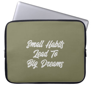 Cool Typography Inspirational Text Quote Men’s Laptop Sleeve