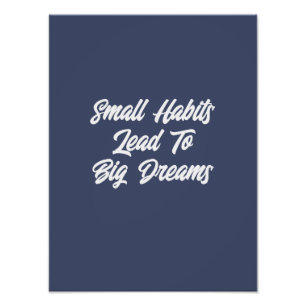 Cool Typography Inspirational Text Quote  Photo Print