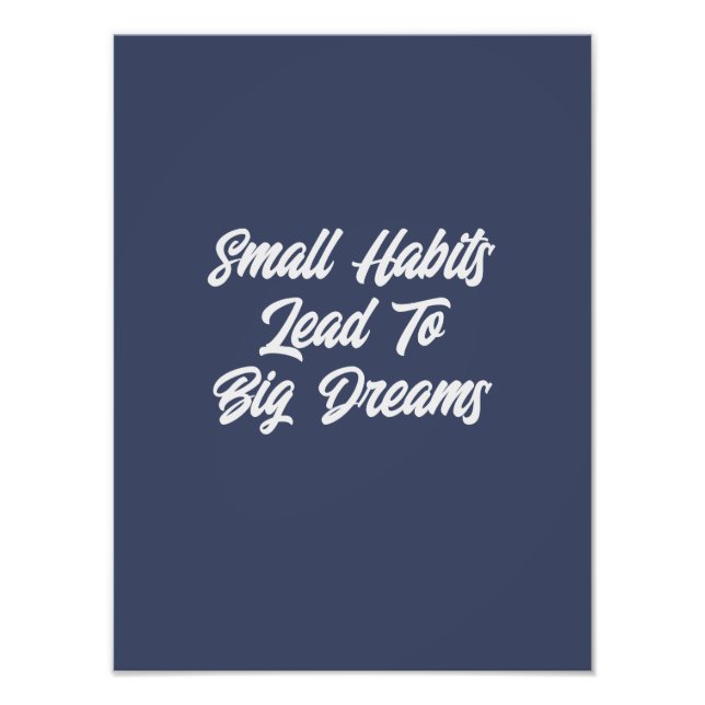 Cool Typography Inspirational Text Quote  Photo Print (Front)